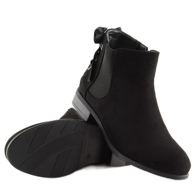 Botas pretas Chelsea para mulheres 3740 pretas preto 1