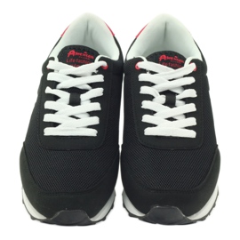 American Club Sapatos esportivos American ADI para mulheres 1756 pretos vermelho 4