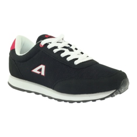 American Club Sapatos esportivos American ADI para mulheres 1756 pretos vermelho 1