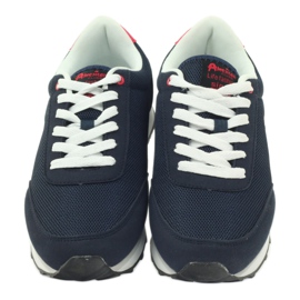American Club Sapatos esportivos American ADI para mulheres 1756 azul marinho vermelho 4