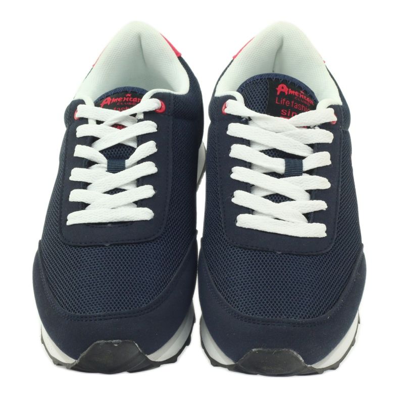 American Club Sapatos esportivos American ADI para mulheres 1756 azul marinho vermelho 4