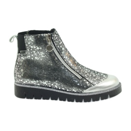 Botas com isolamento de botas Bartek preto e prata cinza 1 Botas com isolamento de botas Bartek preto e prata cinza 1