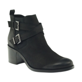 Botas decoradas com listras Badura 7690 preto 1