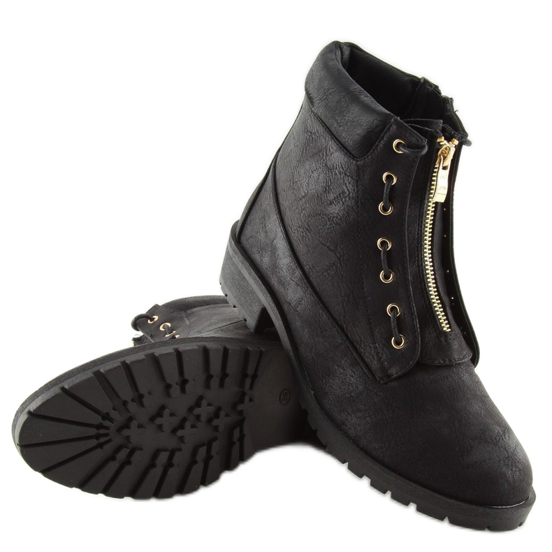 Botas pretas de madeira LB-238 pretas preto 2