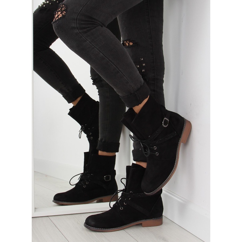 Botas femininas pretas W305 pretas preto 1