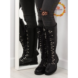 Botas pretas com cordões NC281 pretas preto 1