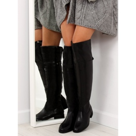 Botas acima do joelho pretas A-22 pretas preto 1