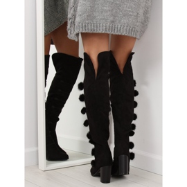 Botas de mosqueteiro pretas FC-H115 pretas preto 2