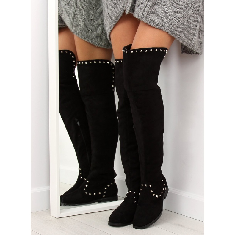 Botas pretas rasas T161 preto 2 Botas pretas rasas T161 preto 2