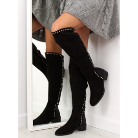 Botas de mosqueteiro pretas FC-H101 preto 1 Botas de mosqueteiro pretas FC-H101 preto 1