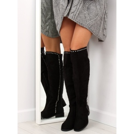 Botas de mosqueteiro pretas FC-H101 preto 2 Botas de mosqueteiro pretas FC-H101 preto 2