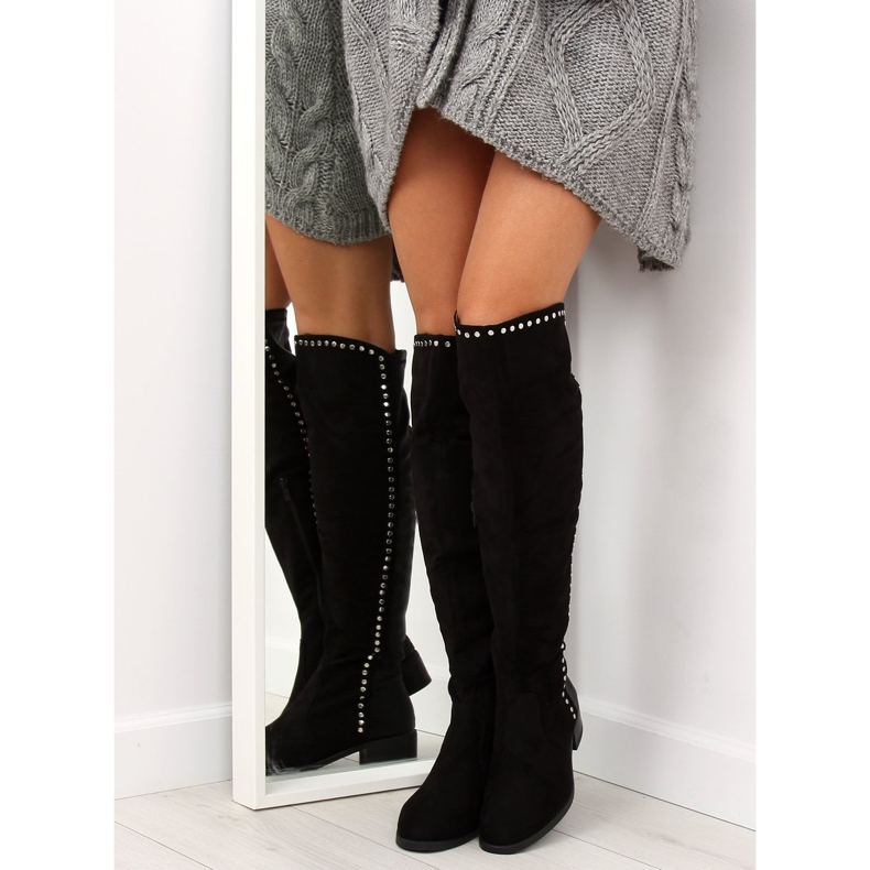 Botas de mosqueteiro pretas FC-H101 preto 2