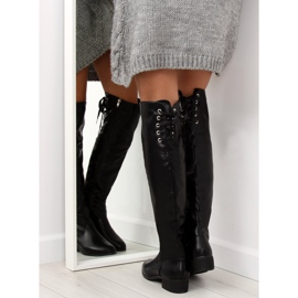 Botas de mosqueteiro pretas A-12 pretas preto 1