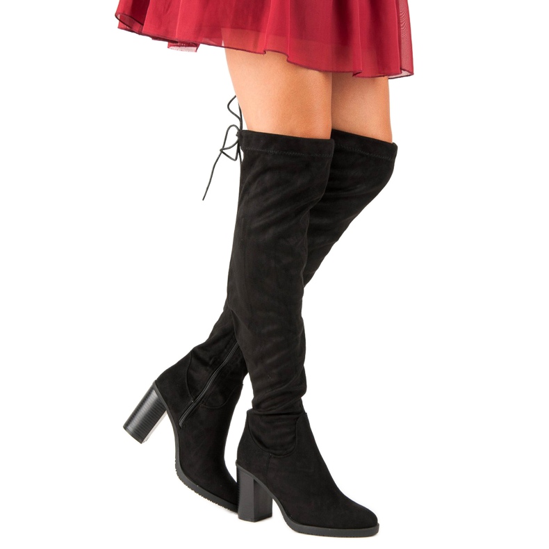 Seastar Botas acima do joelho no poste preto 2 Seastar Botas acima do joelho no poste preto 2