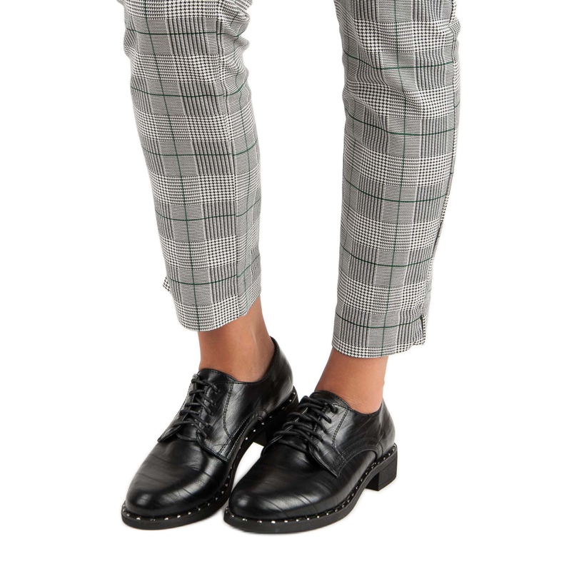 Sapatos femininos negros preto 1