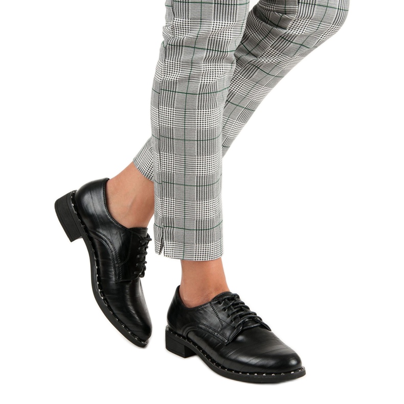 Sapatos femininos negros preto 2