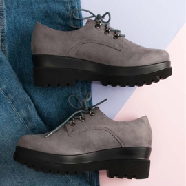 Sapatos de camurça cinza 1