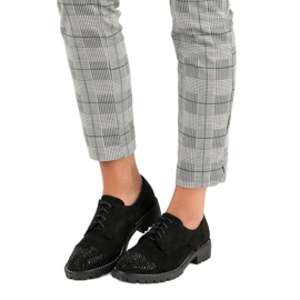 Bello Star Sapatos de camurça elegantes preto 1