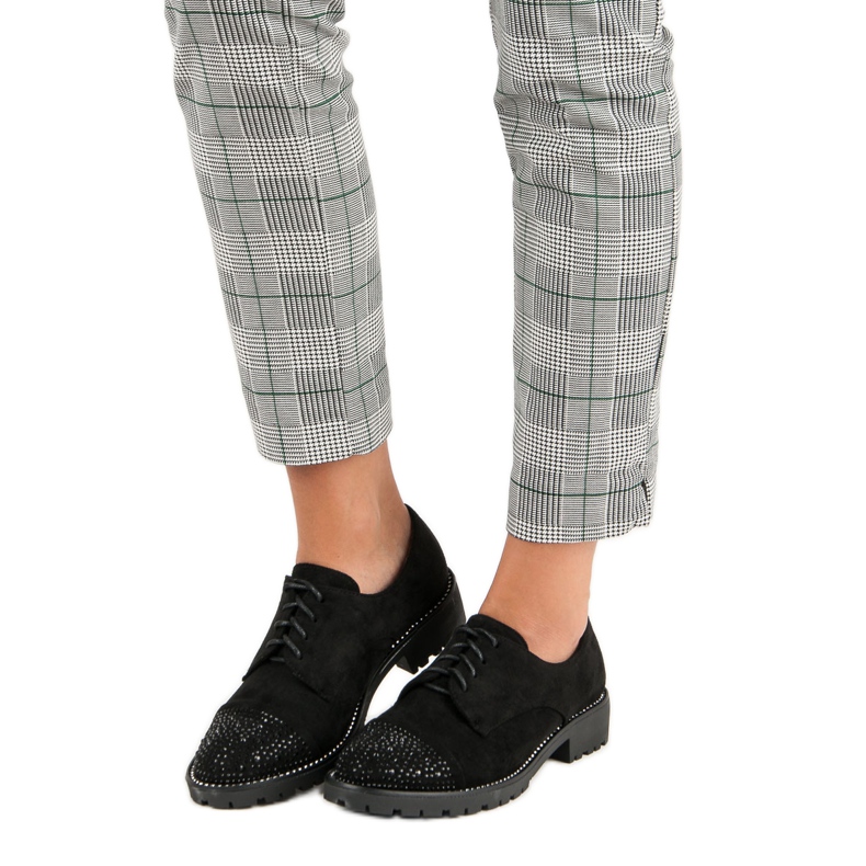 Bello Star Sapatos de camurça elegantes preto 1