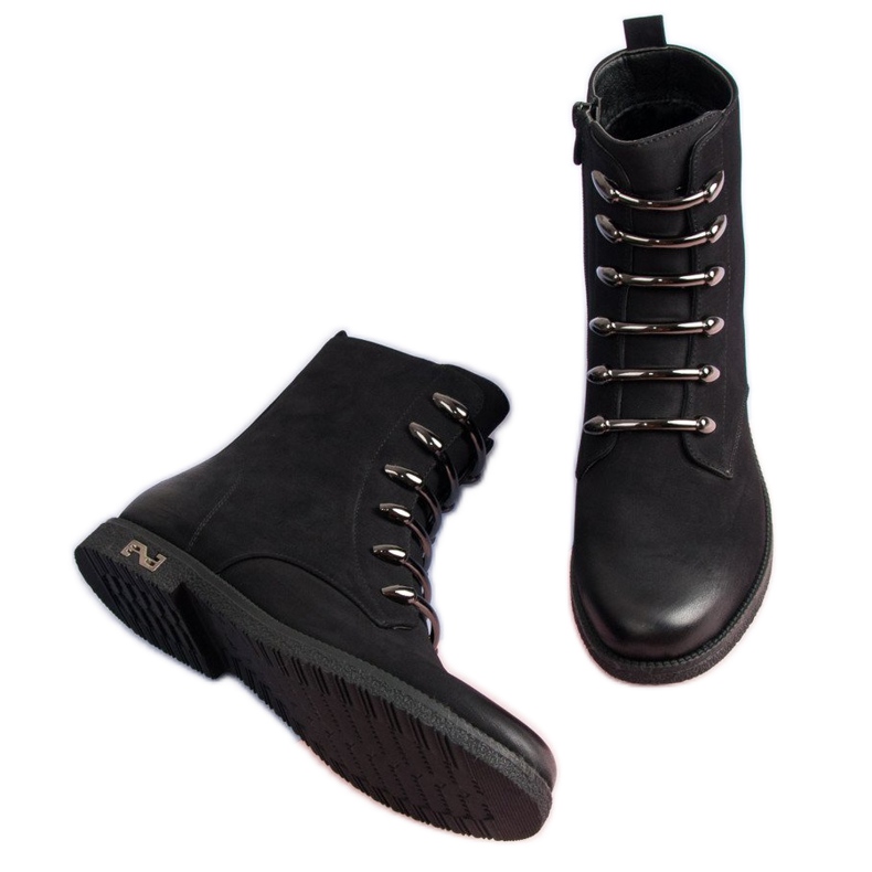 Botas vinceza pretas elegantes preto 1