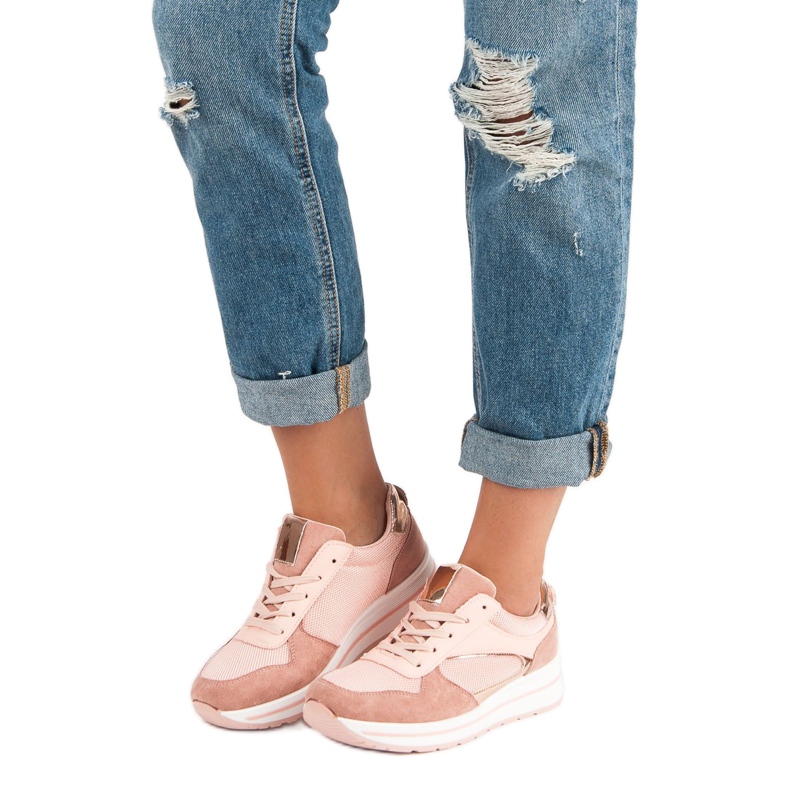 Calçados esportivos da moda rosa 2