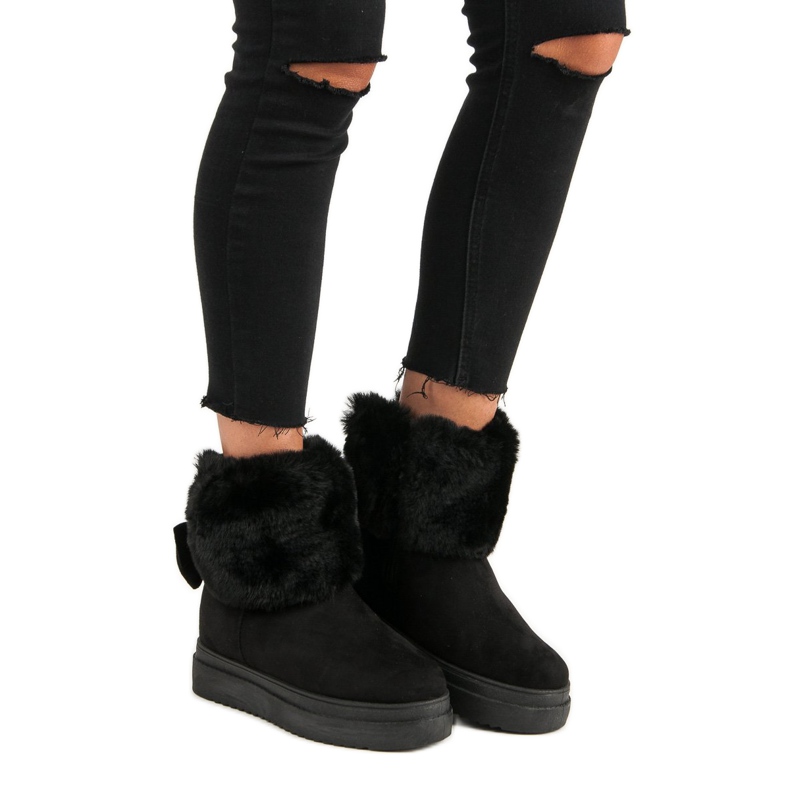 Botas de neve com pelo VINCEZA preto 2