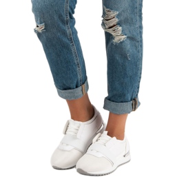 Calçados esportivos deslizantes branco 1