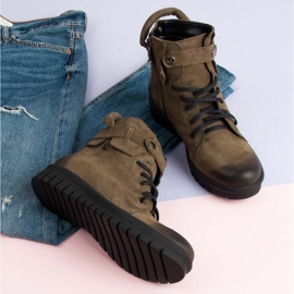 Botas trabalhadoras cáqui VINCEZA verde 2