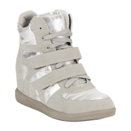 Tênis brilhantes cinza 1