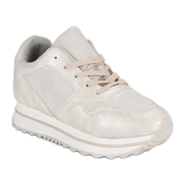 Marquiz Tênis da moda na plataforma cinza 1