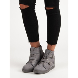 Super Me Tênis cinza com laços 1