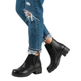 Botas pretas vinceza de salto alto preto 2