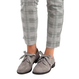 Bello Star Sapatos de renda cinza 1