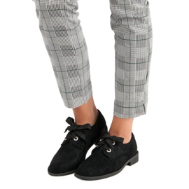 Bello Star Sapatos pretos amarrados 2