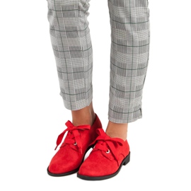 Bello Star Sapatos com cordões vermelhos 2