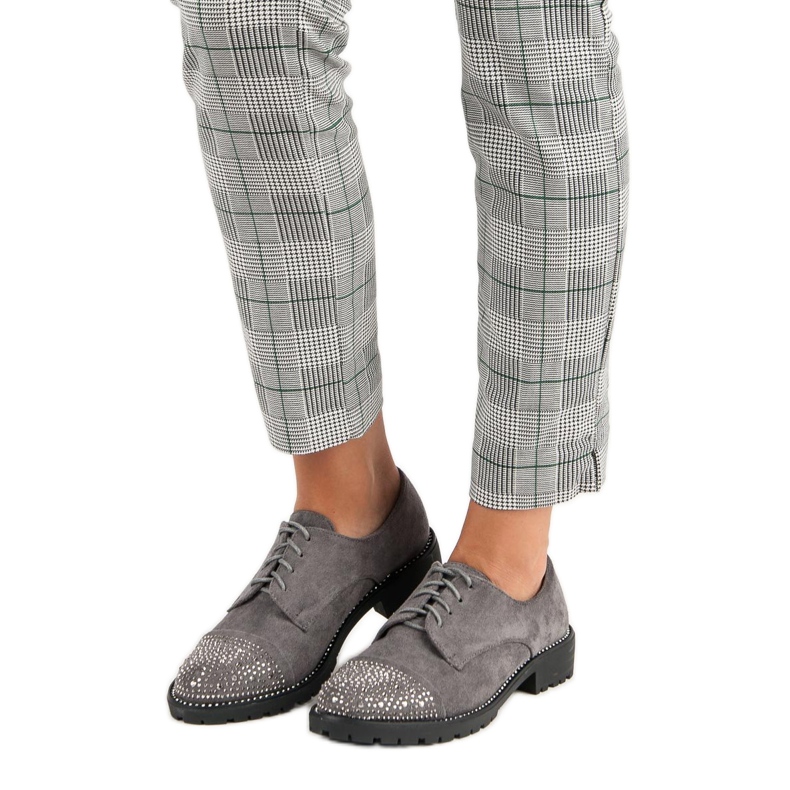 Bello Star Sapatos de camurça elegantes cinza 1