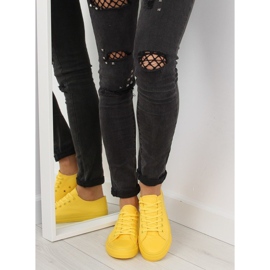 Tênis feminino monocolor amarelo NB176 1