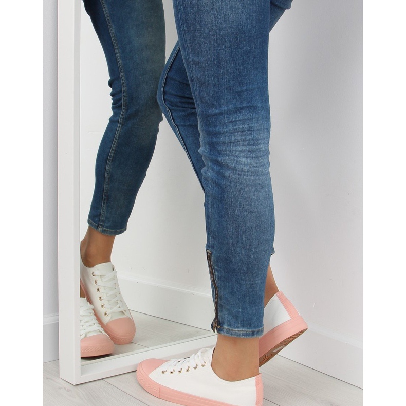 Tênis feminino branco e rosa BL97P BRANCO / ROSA 1