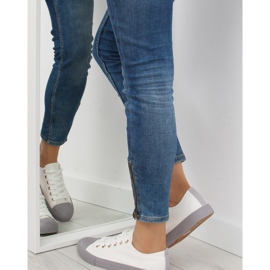 Tênis feminino branco e cinza BL97P BRANCO / CINZA 1