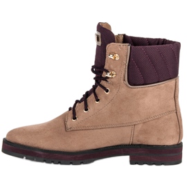 Lucky Shoes Trabalhadores de camurça marrom castanho 1