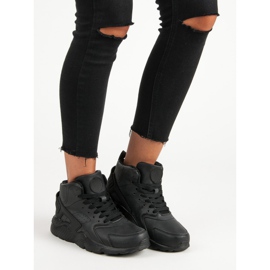 Botas pretas acima do tornozelo preto 2