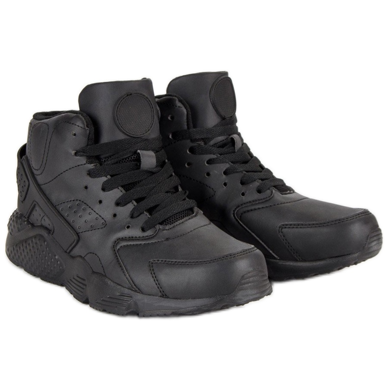 Botas pretas acima do tornozelo preto 1