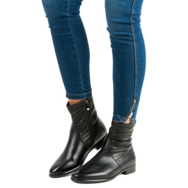 Bella Paris Botas Pretas Clássicas preto 1