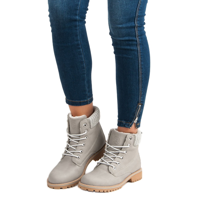 Caçadores cinza com pele de carneiro MCKEYLOR 2