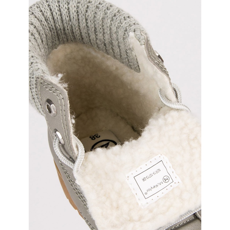 Caçadores cinza com pele de carneiro MCKEYLOR 1