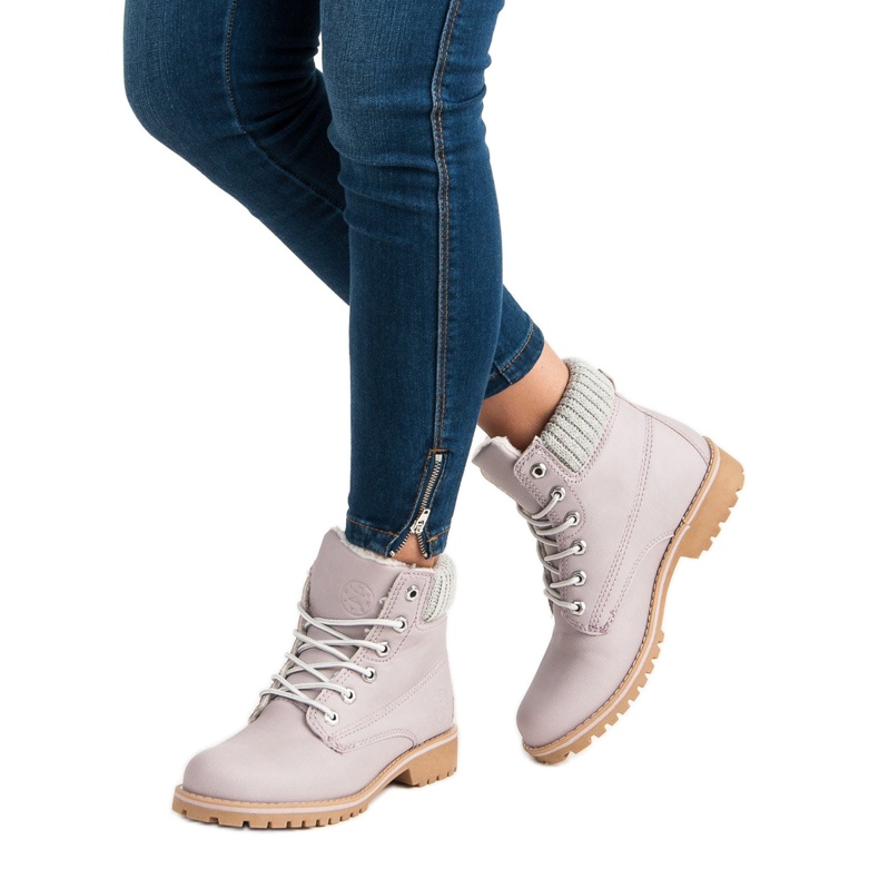 Violet Trappers With Sheepskin MCKEYLOR roxo 2