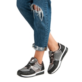 Sapatos esportivos elegantes preto 2