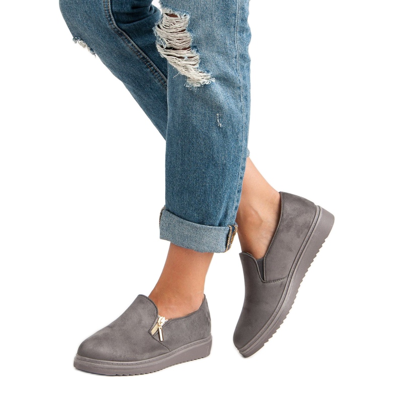 Tênis camurça cinza 2