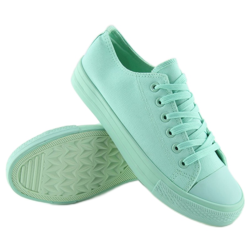 Tênis feminino monocolor menta NB176 L.GREEN verde 2