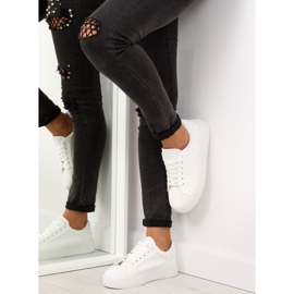 Tênis branco AX03 branco com sola alta 1 Tênis branco AX03 branco com sola alta 1